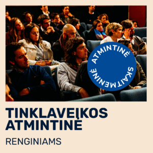 Tinklaveikos atmintinė renginiams