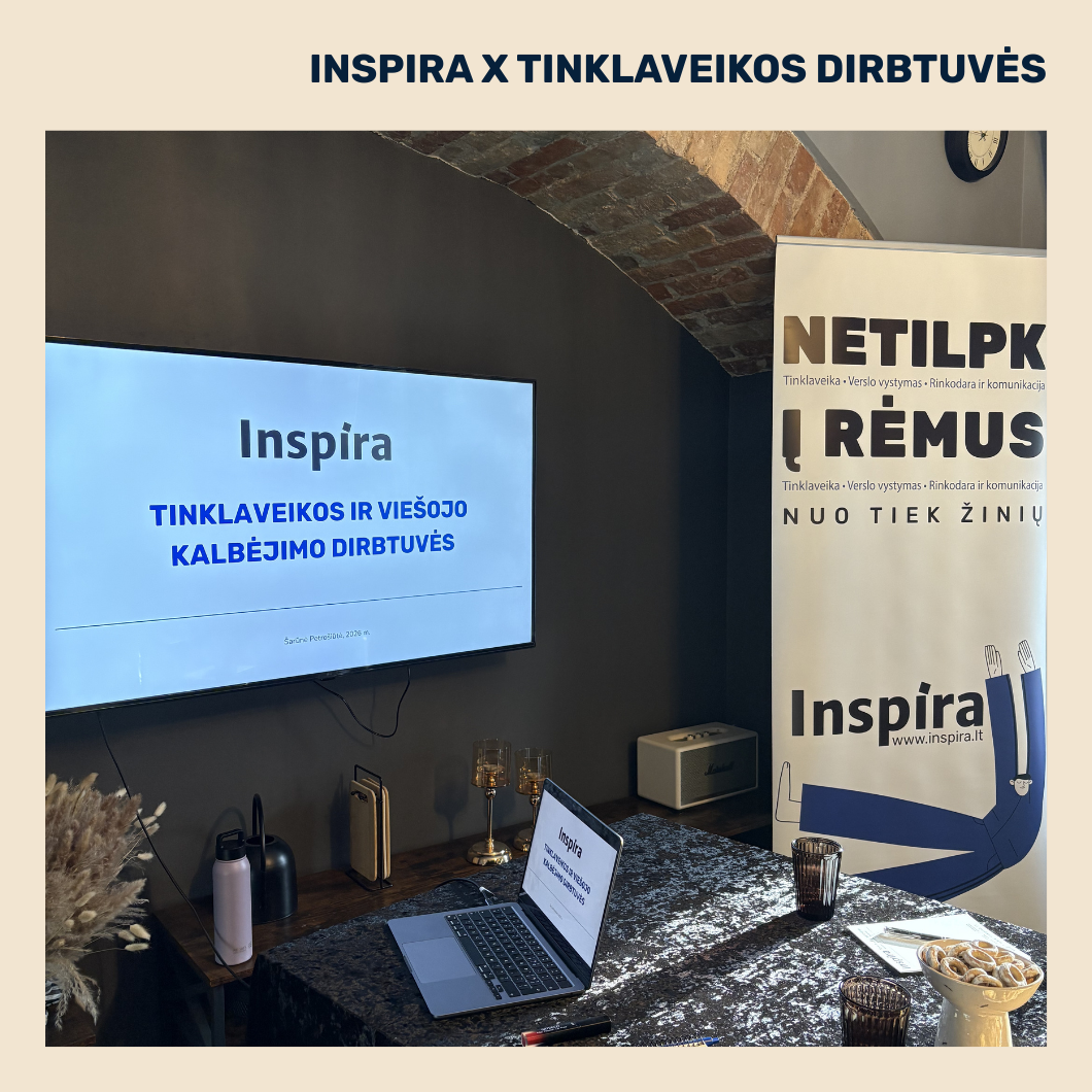 Tinklaveikos ir viešojo kalbėjimo dirbtuvės | 2026 03 28