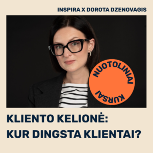 Kliento kelionė: Kur dingsta klientai? Dėstytoja - Dorota Dzenovagis